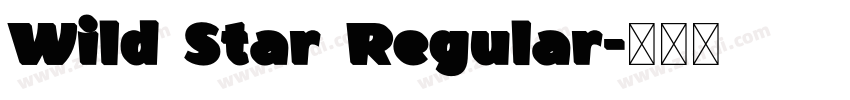 Wild Star Regular字体转换